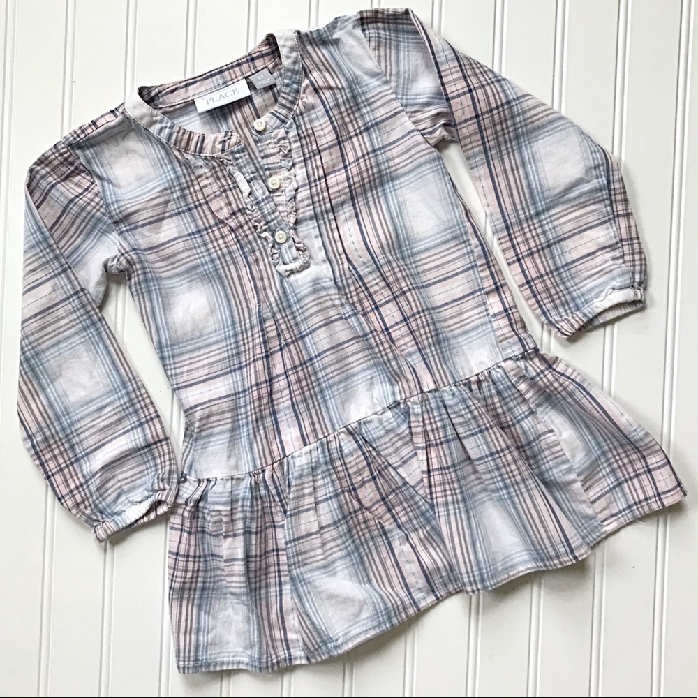 •The Children’s Place• plaid flannel tunic top